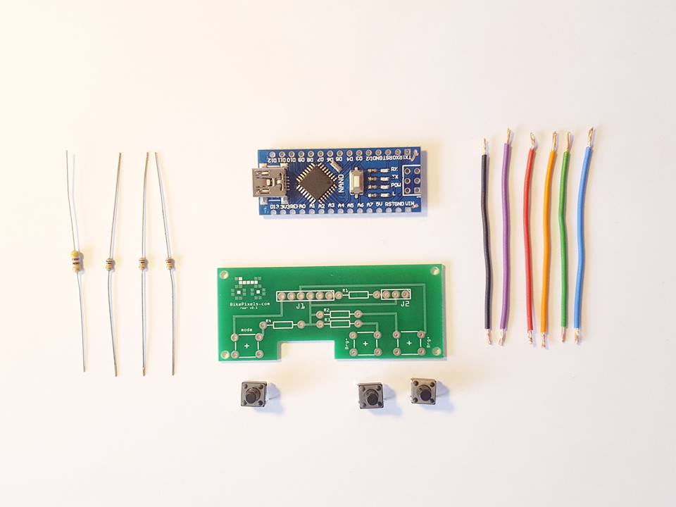 Imagen con los componentes básicos para el prototiopo