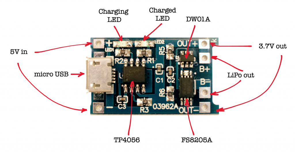 TP4056 module Components