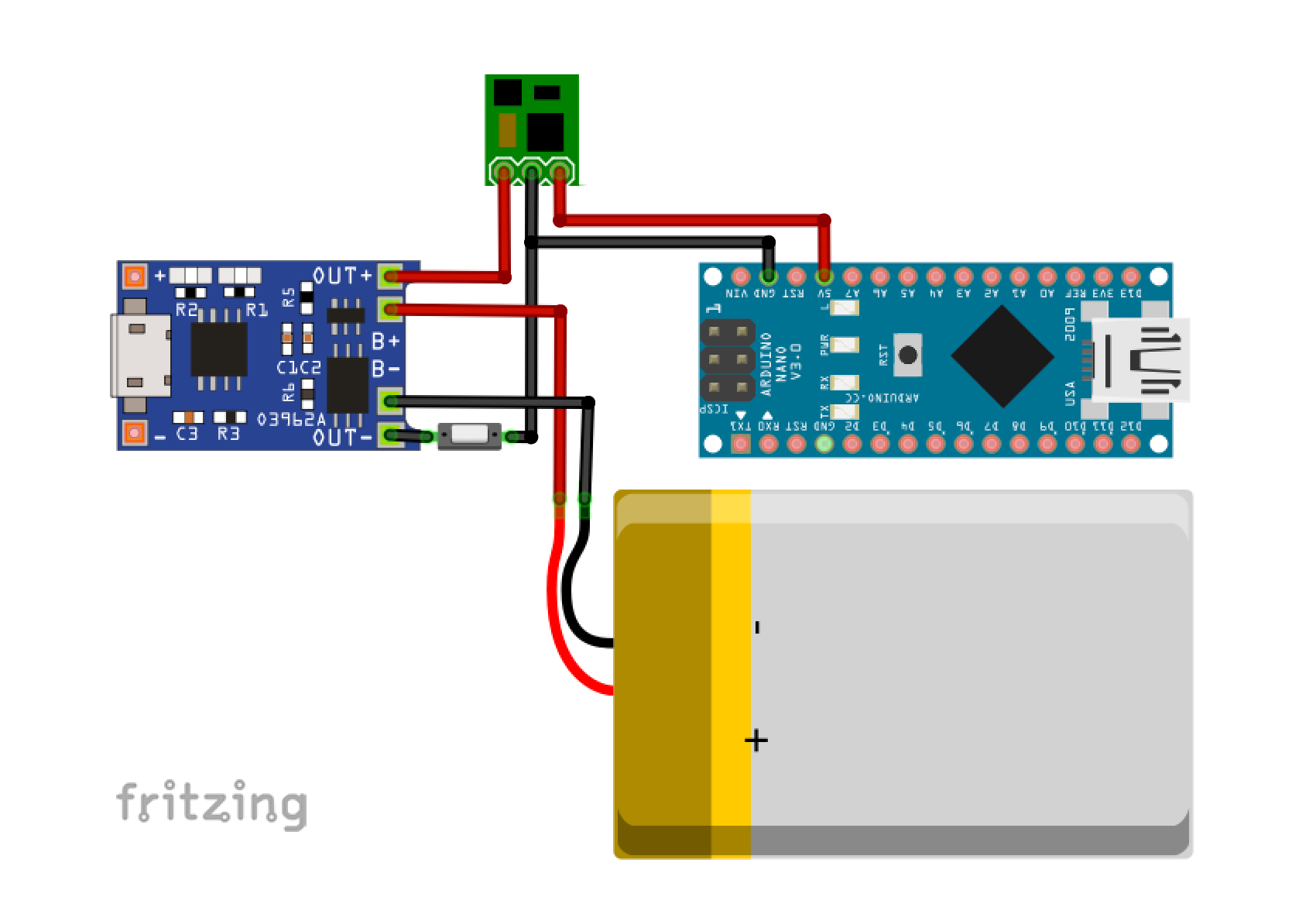 arduino lipo battery monitor
