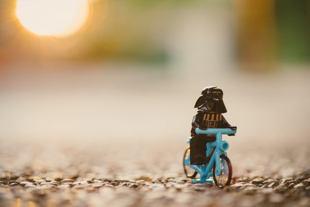 Even Darth Vader wears his helmet while riding a bicycle. You also should!