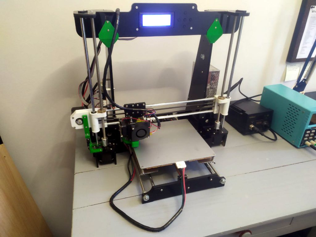 The last picture of the Anet A8 3D printer at our workshop.