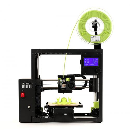 Front view of the Lulzbot Mini 2 Open Hardware 3D printer